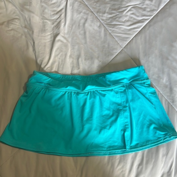 Lands' End Turquoise Swim Skort - Picture 1 of 4